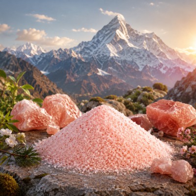 Fine Himalayan Pink Salt.